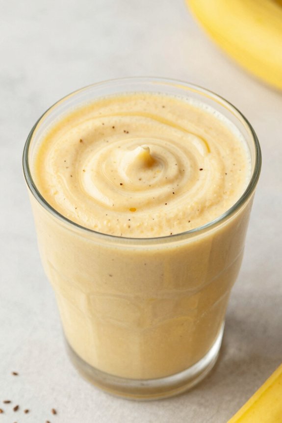 creamy banana yogurt blend