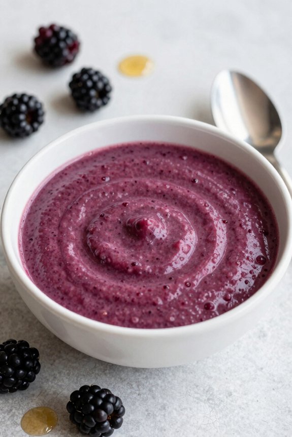 creamy blackberry antioxidant smoothie