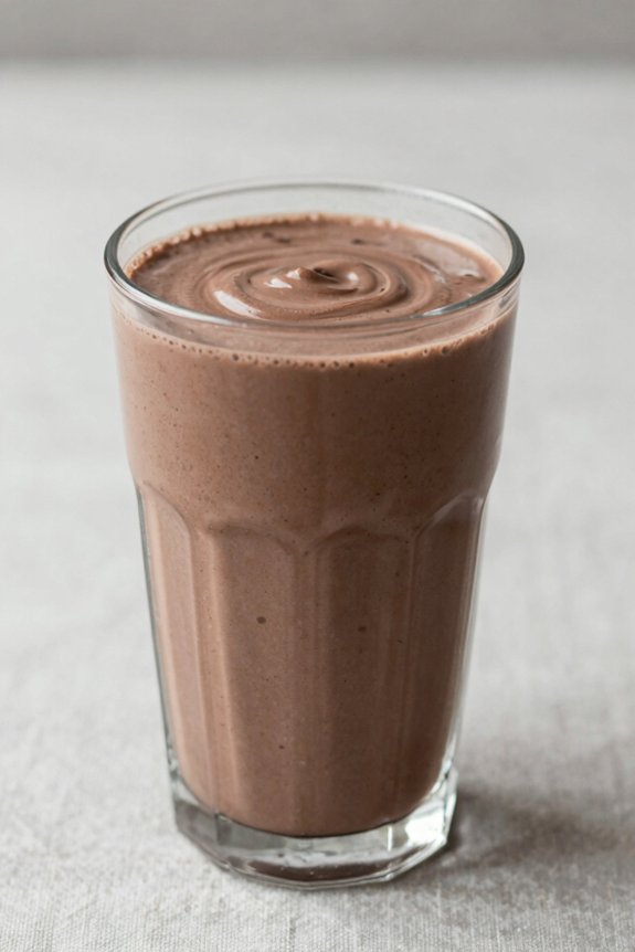 creamy chocolate banana smoothie