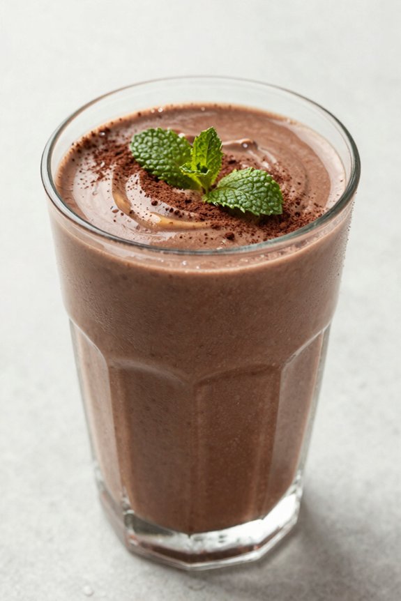 creamy chocolate peanut butter smoothie