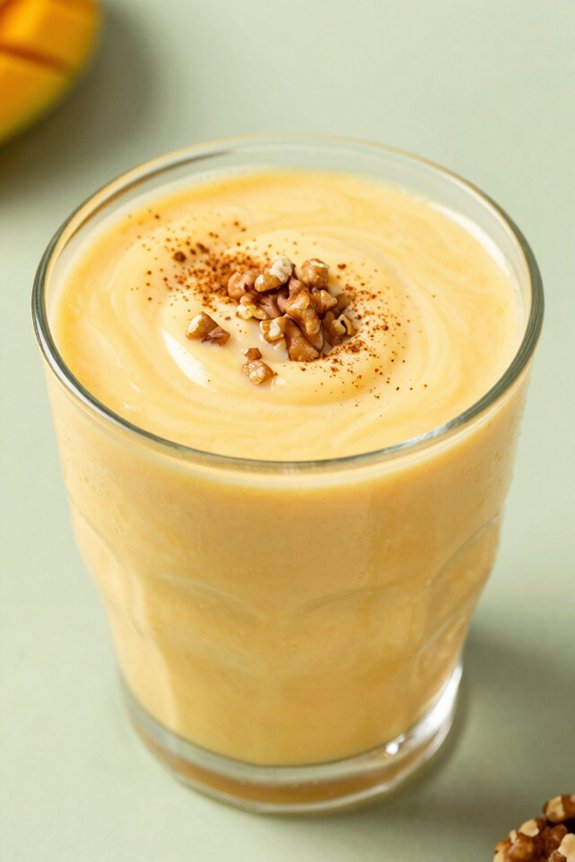 creamy coconut mango smoothie