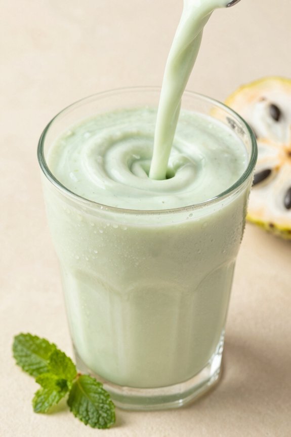 creamy custard apple smoothie