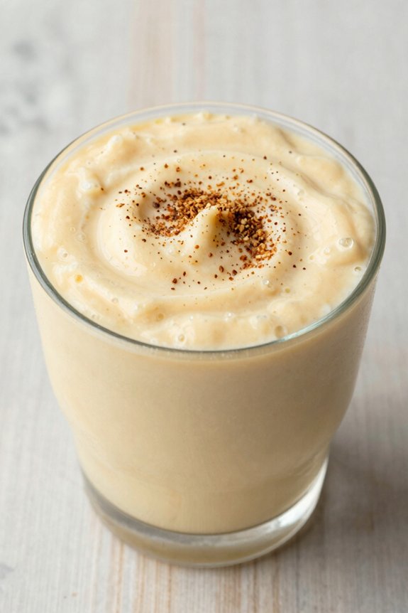 creamy eggnog smoothie blend