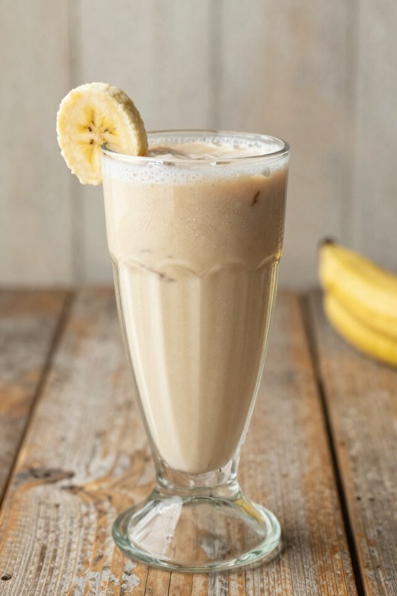 creamy frozen banana smoothie