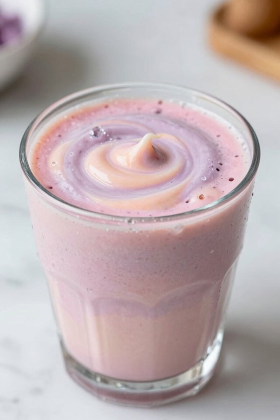 creamy frozen fruit smoothie