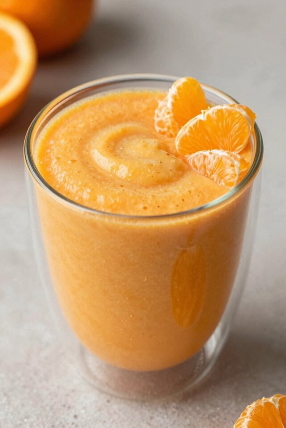 creamy mandarin orange smoothie