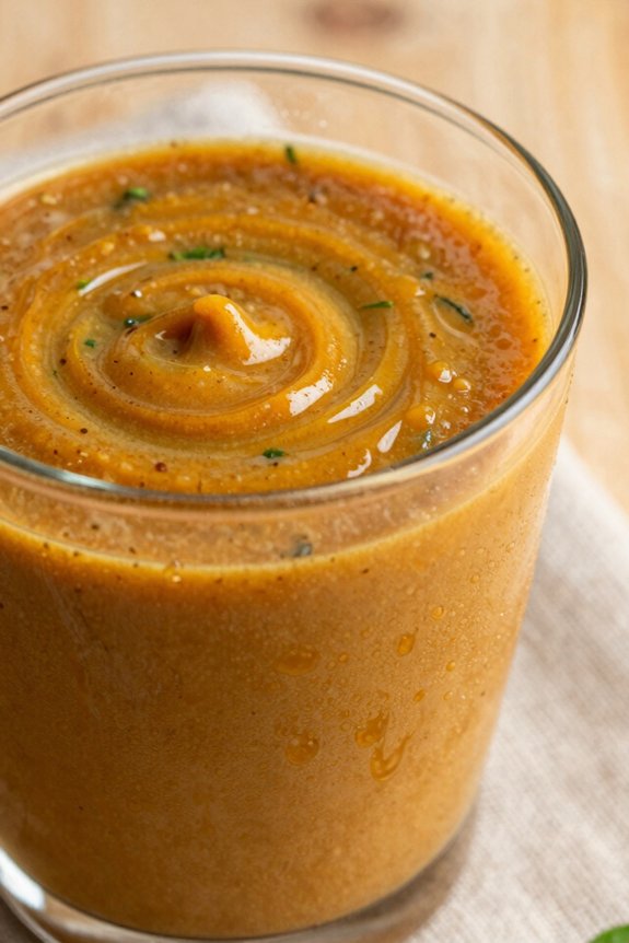 creamy persimmon apple smoothie