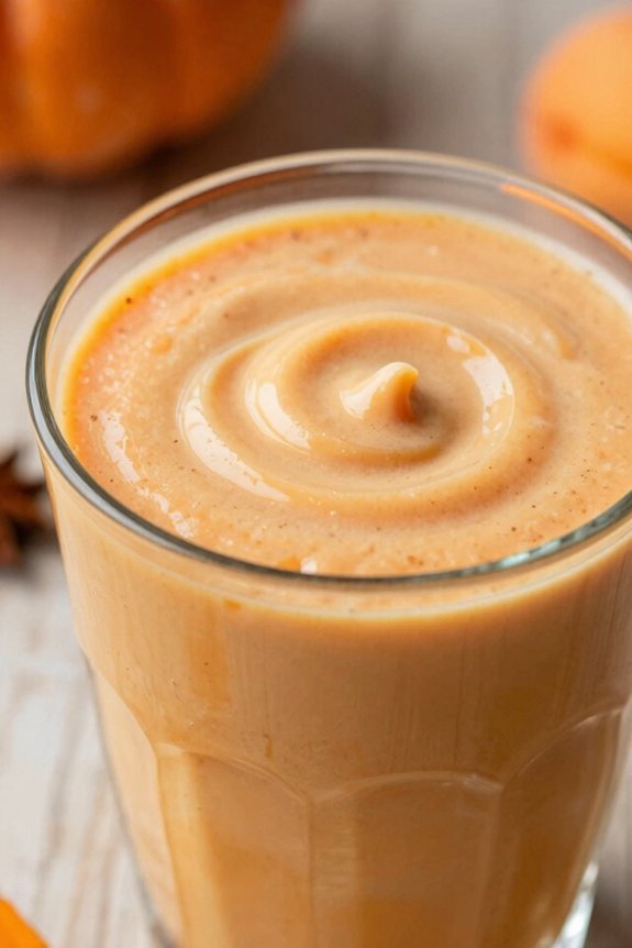 creamy pumpkin apricot smoothie
