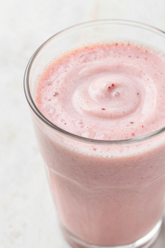 creamy strawberry banana smoothie
