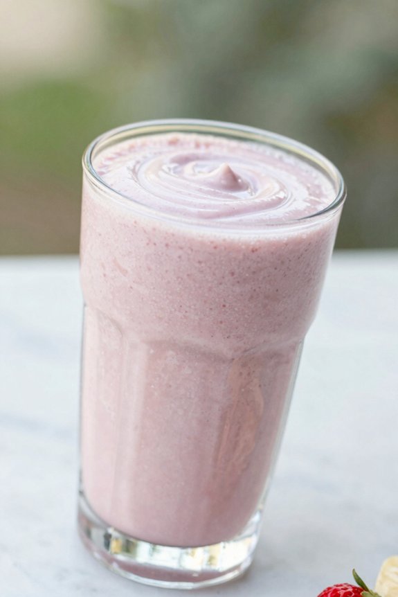 creamy strawberry banana smoothie