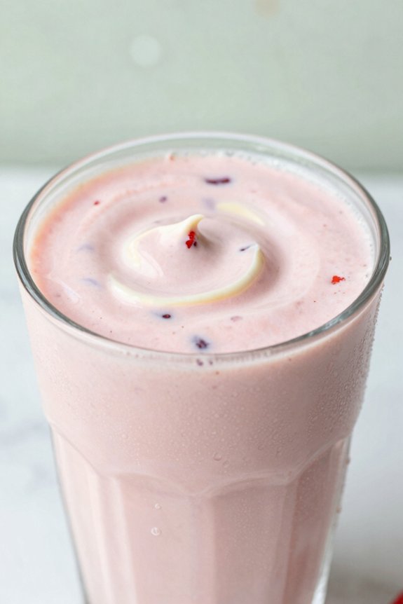 creamy strawberry cheesecake smoothie