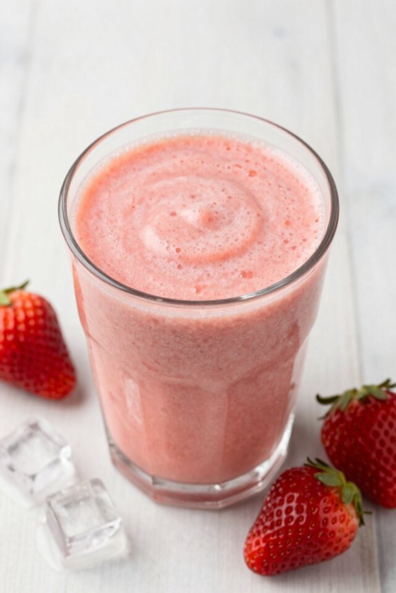 creamy strawberry smoothie delight
