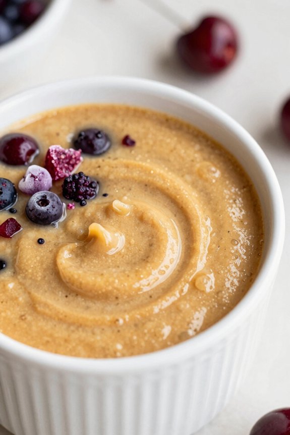 creamy sunflower berry smoothie