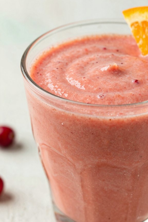 creamy vibrant orange smoothie