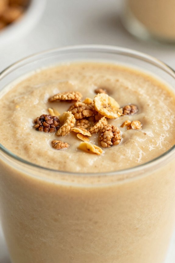 crunchy smoothie blending process