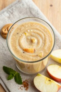 delicious apple peanut butter smoothie