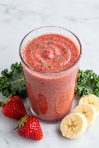 delicious blended fruit drink