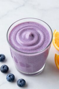 delicious blueberry smoothie treat
