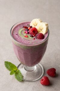 delicious fruit breakfast smoothie