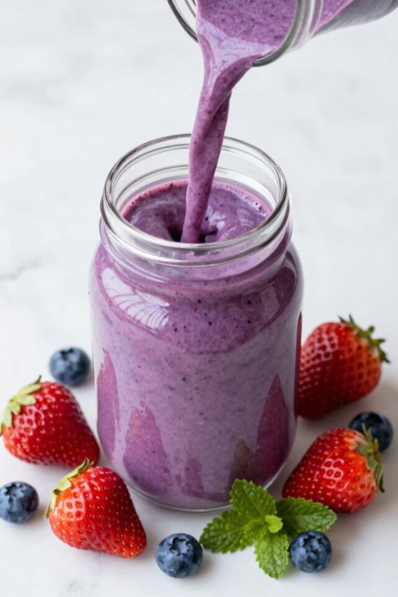 delicious fruit yogurt smoothie