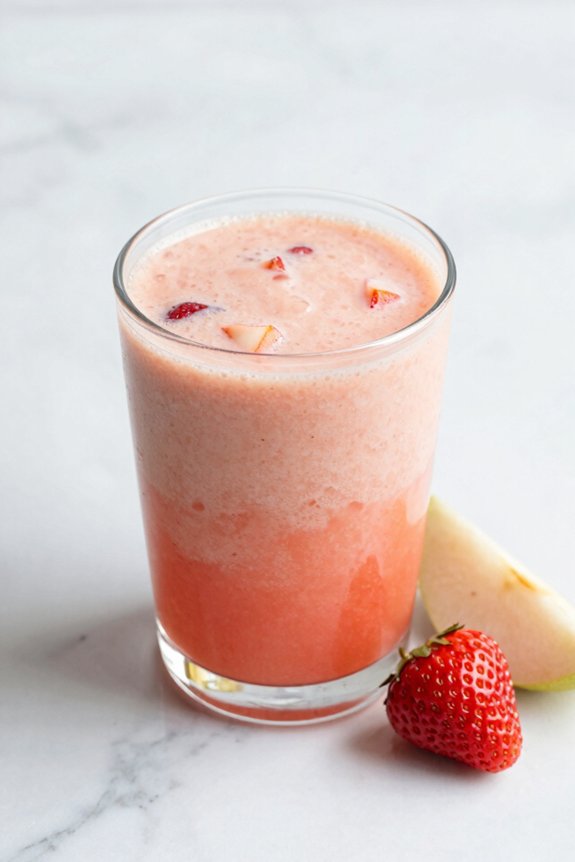 delicious pear and berry smoothie