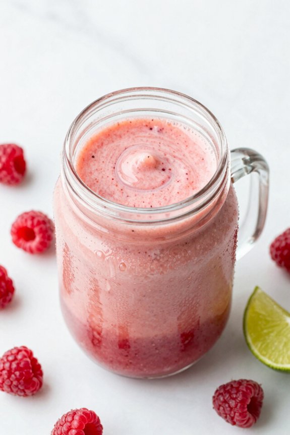 delicious raspberry lime blend