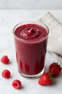 delicious red berry smoothie