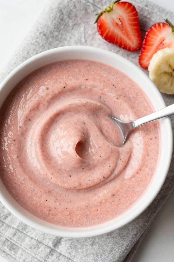 delicious strawberry banana smoothie