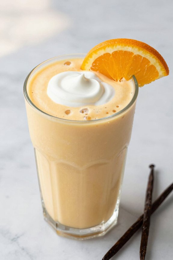 delicious vanilla orange smoothies