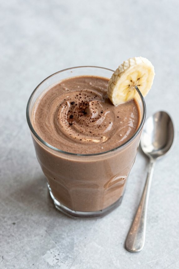 energizing banana espresso smoothie