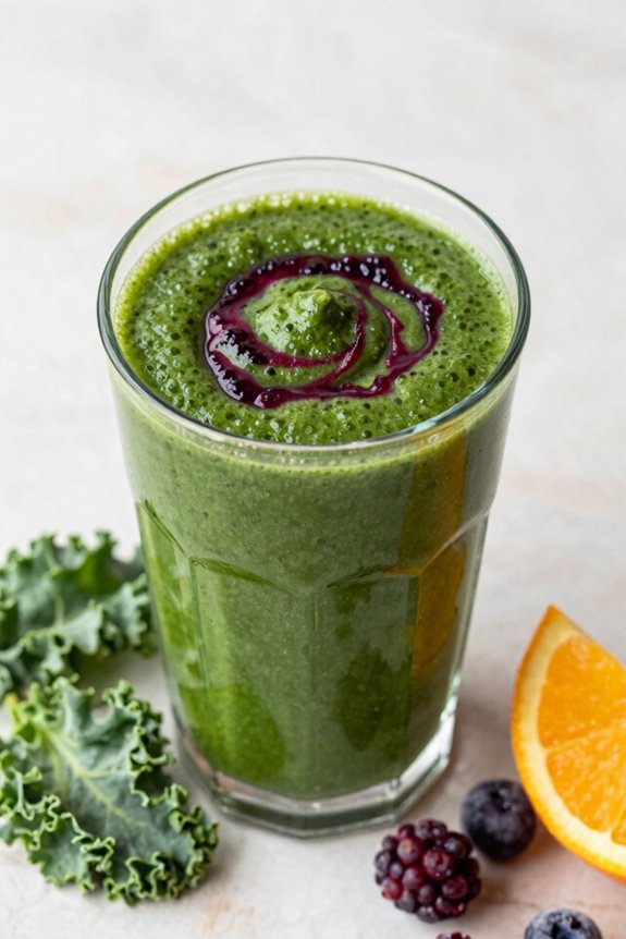 energizing vibrant green smoothie