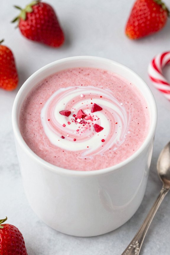 festive winter berry smoothie