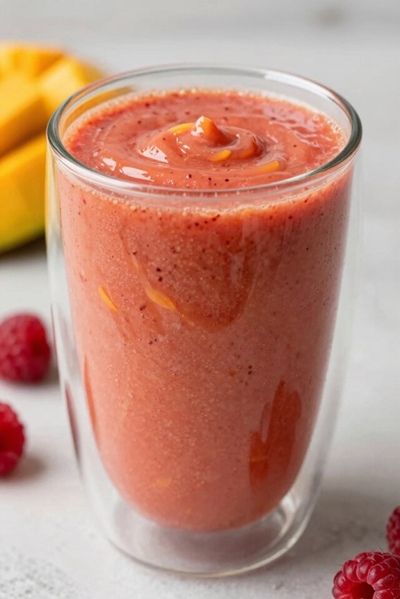 foolproof tropical raspberry smoothie