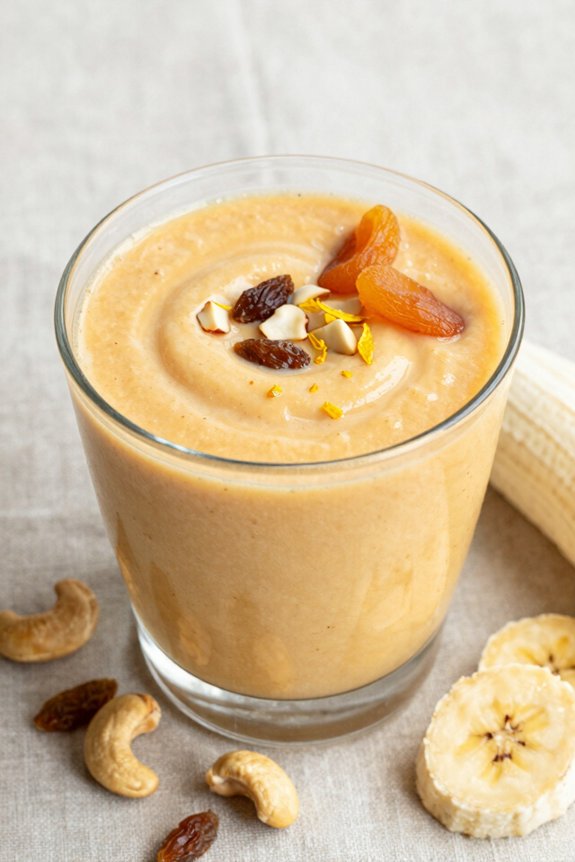 fruity smoothie with bananas