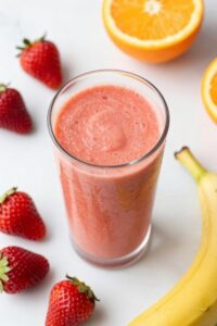 fruity smoothie with berries