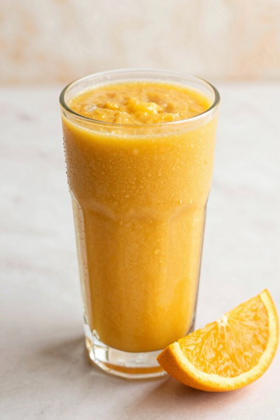 fuss free orange yogurt smoothie