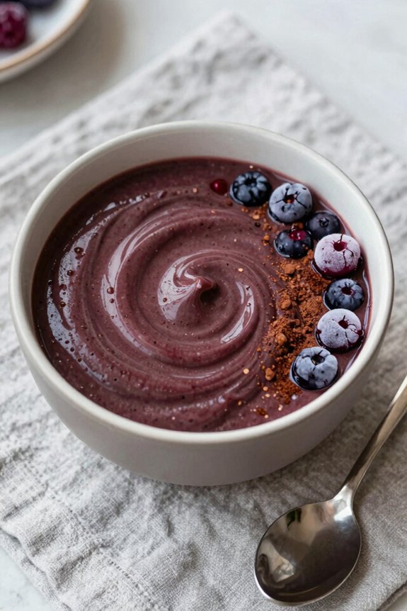 healthy chocolate berry smoothie
