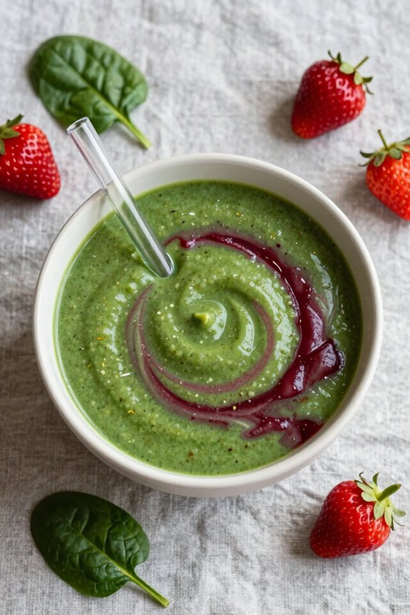 healthy green berry blend