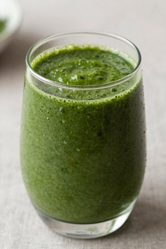 healthy green breakfast smoothie