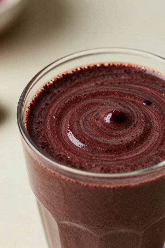 indulgent mixed berry smoothie