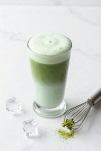 matcha green tea beverage