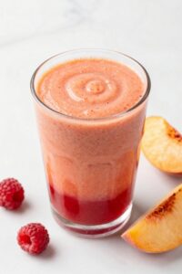 peach and raspberry blend