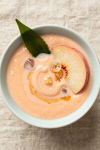 peach ginger tea smoothie