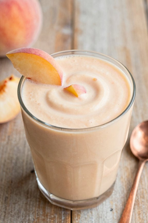 peach smoothie with spice