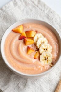 peachy cottage cheese smoothie