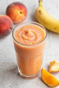 peachy fruit filled beverage blend