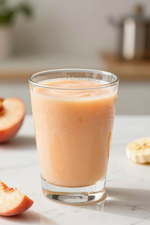 peachy smoothie blending instructions