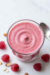 raspberry almond energy smoothie