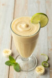 refreshing banana smoothie treat