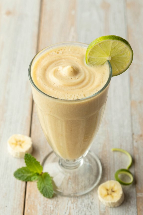 refreshing banana smoothie treat